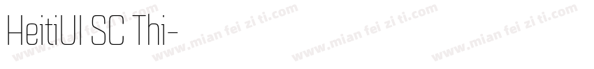HeitiUI SC Thi字体转换